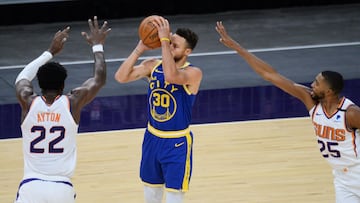 Stephen Curry se queda solo y los Suns aprovechan para rehacerse