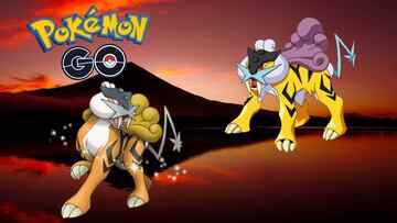 Pok&eacute;mon GO &mdash; Raikou shiny y Raikou