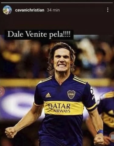 El Valencia presiona a Cavani y su hermano lo viste de Boca