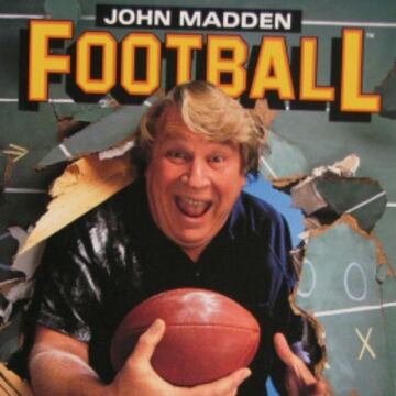 La primera portada del videojuego Madden, en 1988.