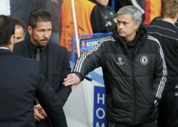 Simeone y Mourinho.