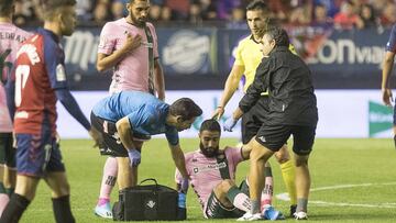 Fekir, antes de ser sustituido el pasado viernes.