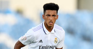 Álvaro Rodríguez, durante un partido con el Castilla.