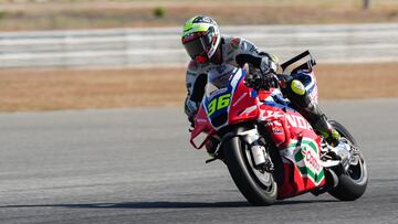 Joan Mir, con la Honda en el test de MotoGP en Tailandia.
