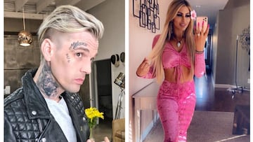 La última de Aaron Carter: se tatúa en la frente el nombre de su novia