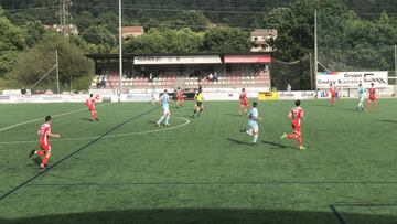 Imagen del partido entre el Atios y el Viveiro.