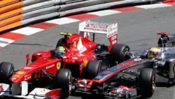 CRITICADO. Hamilton se tocó con Felipe Massa y Pastor Maldonado en el pasado GP de Mónaco.