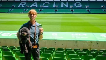 Manuel Villar y Blondo, su perro con carnet del Racing.