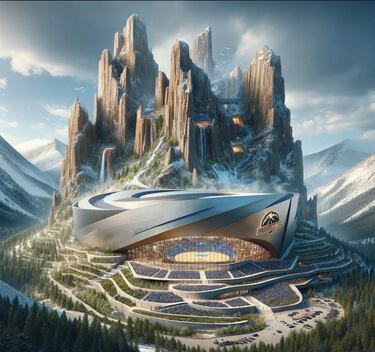 La IA reinventa algunos de los pabellones míticos de la NBA