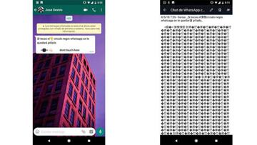 El mensaje del círculo negro de WhatsApp y todos los caracteres que oculta y provocan el bloqueo