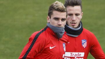 28/11/17
 ENTRENAMIENTO DEL ATLETICO DE MADRID
 ANTOINE GRIEZMANN
 SAUL &Ntilde;IGUEZ ESCLAPEZ