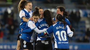 El Alav&eacute;s celebra su gol.