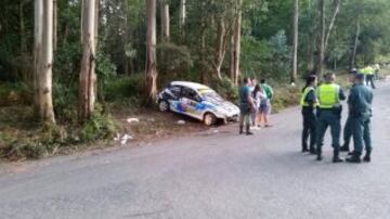 Accidente en el Rally de A Coruña.