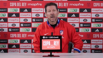 El enganchón de Simeone con un periodista por esta pregunta que se negó a responder