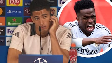 ¿Mal rollo con Vinicius? Bellingham no pudo aguantar la risa