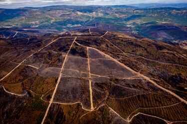 Desde el cielo: así han quedado las zonas afectadas por los incendios de agosto