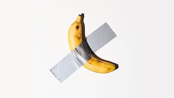 The conceptual artwork was sold last Wednesday at an auction in New York.