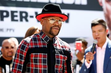 La llegada de Mayweather y McGregor a Las Vegas