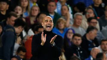 Soccer Football - Champions League - Group G - Manchester City v Borussia Dortmund - Etihad Stadium, Manchester, Britain - September 14, 2022 Manchester City manager Pep Guardiola REUTERS/Craig Brough