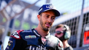 Andrea Dovizioso en el GP de Gran Breta?a.