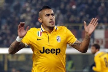 Arturo Vidal ha jugado 349 duelos en clubes del Viejo Continente.