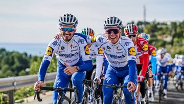 Alaphilippe y Evenepoel, estrellas del Deceuninck-QuickStep.