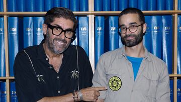 Vicente Jiménez, director de AS, junto a Manuel J. Lacasa, jefe de expedición de Ruta Inti