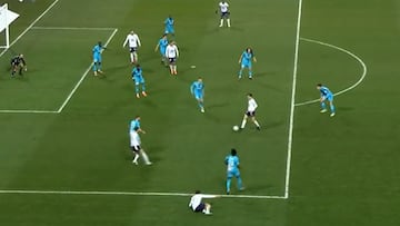 ¡Con caída incluida! La gran asistencia de Suazo ante el Marsella de Alexis