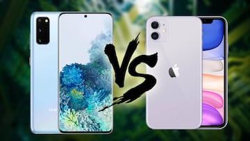 Samsung Galaxy S20 vs iPhone 11: diferencias y características