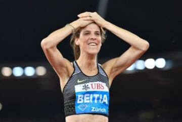 Ruth Beitia consigue su segunda Diamond League en Zúrich (Suiza) en 2016.