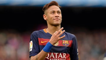 Neymar con el Barcelona.