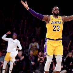 Un LeBron gigante (38+9+7) saca de un buen lío a los Lakers
