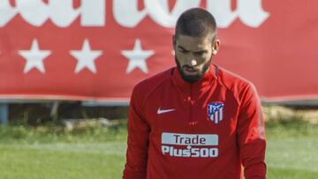 Carrasco en un entrenamiento.