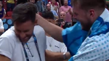 El momentazo entre Doncic y Rudy que arrasa en redes