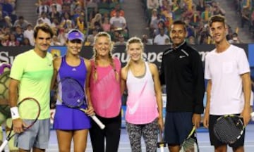 Ana Ivanovic deslumbró en el Kids Day del Abierto de Australia.