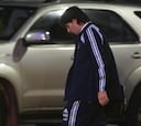Messi llega a Barcelona triste y mudo