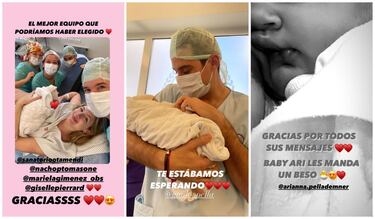 Nació Arianna, la hija del tenista Guido Pella y Stephanie Demner