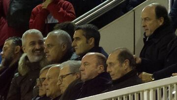 Ernesto Valverde en el palco