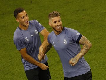 Sergio Ramos y Lucas Vázquez.