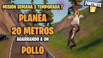 &iquest;D&oacute;nde hay pollos y c&oacute;mo planear con ellos en Fortnite Temporada 7?