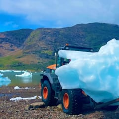 Un iceberg de 15.000 kilos llega a Málaga