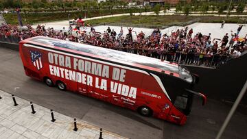 El autobús del Atlético de la temporada 2020-21.