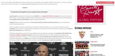 El Sevilla 'señala' a Sampaoli con una noticia de este diario