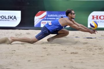 Quinta ronda del Campeonato del Mundo de Voley Playa celebrado en Polonia.