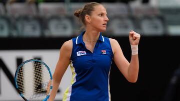 Pliskova celebra el título en el Masters de Roma.