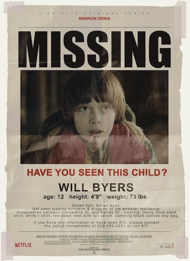 Will Byers (‘Stranger Things’) ha sido secuestrado en Hawkins y sus amigos temen por su vida