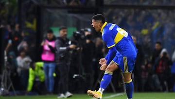 BUENOS AIRES, ARGENTINA - SEPTEMBER 11: Marcos Rojo of Boca Juniors celebrates after winning a match between Boca Juniors and River Plate as part of Liga Profesional 2022 at Estadio Alberto J. Armando on September 11, 2022 in Buenos Aires, Argentina. (Photo by Rodrigo Valle/Getty Images)