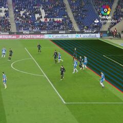 Gol mal anulado al Espanyol por un fuera de juego inexistente