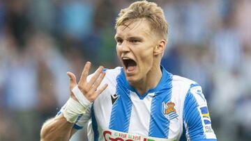 Odegaard, ante el Atl&eacute;tico.