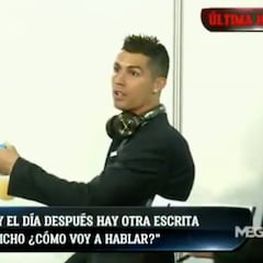 Cristiano: “Cómo voy a hablar si digo una cosa y se escribe otra…”